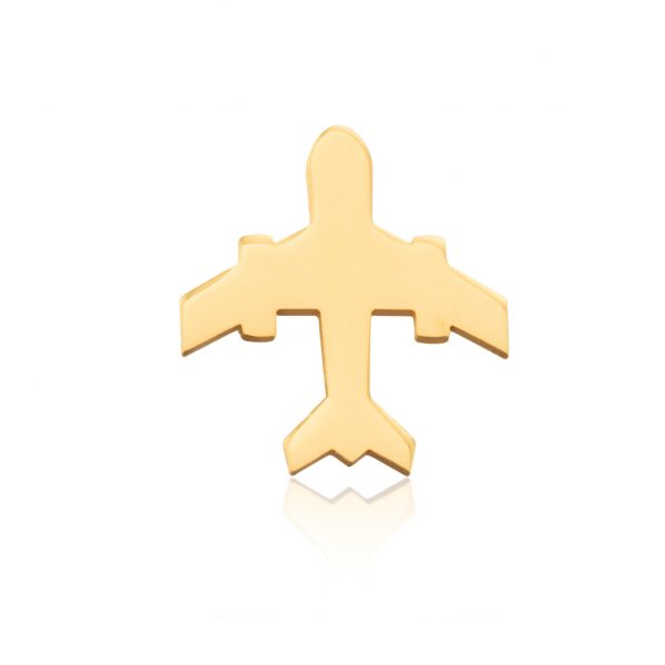 Cercei avion din aur de 14k