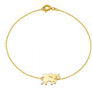 Bratara cu elefant din aur de 14k