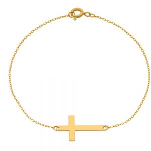 Bratara cu cruce din aur de 14k