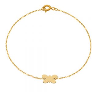 Bratara cu fluture din aur de 14k
