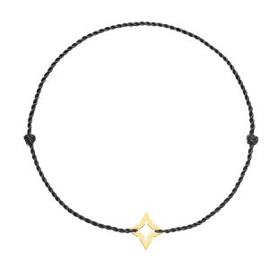 Bratara snur "Squarefort" din aur de 14k