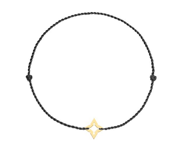 Bratara snur "Squarefort" din aur de 14k