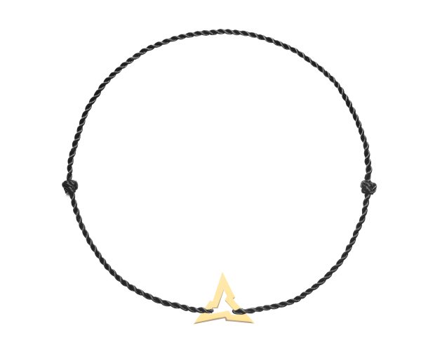 Bratara snur "Tricule" din aur de 14k