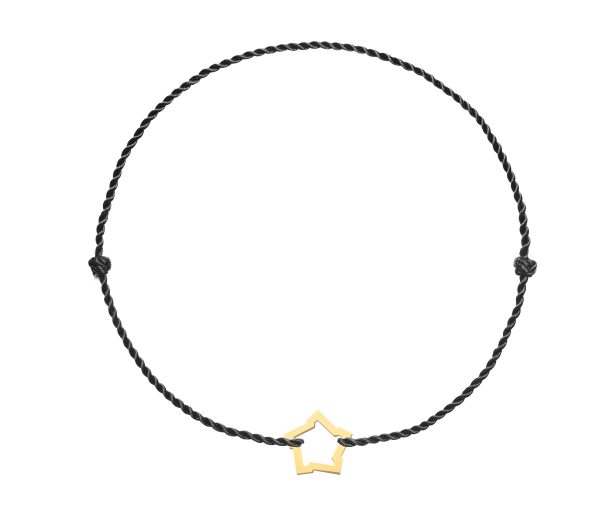 Bratara snur "5fort" din aur de 14k