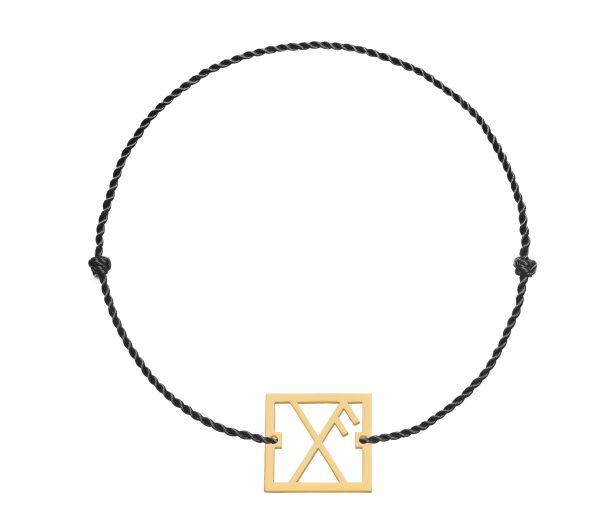 Bratara snur "The Rune of Luck" din aur de 14k