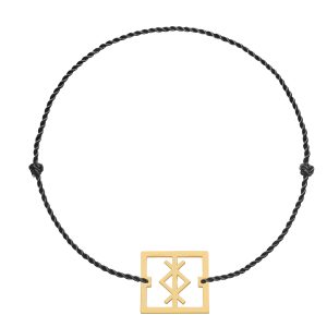 Bratara snur „The Rune of Protection” din aur de 14k