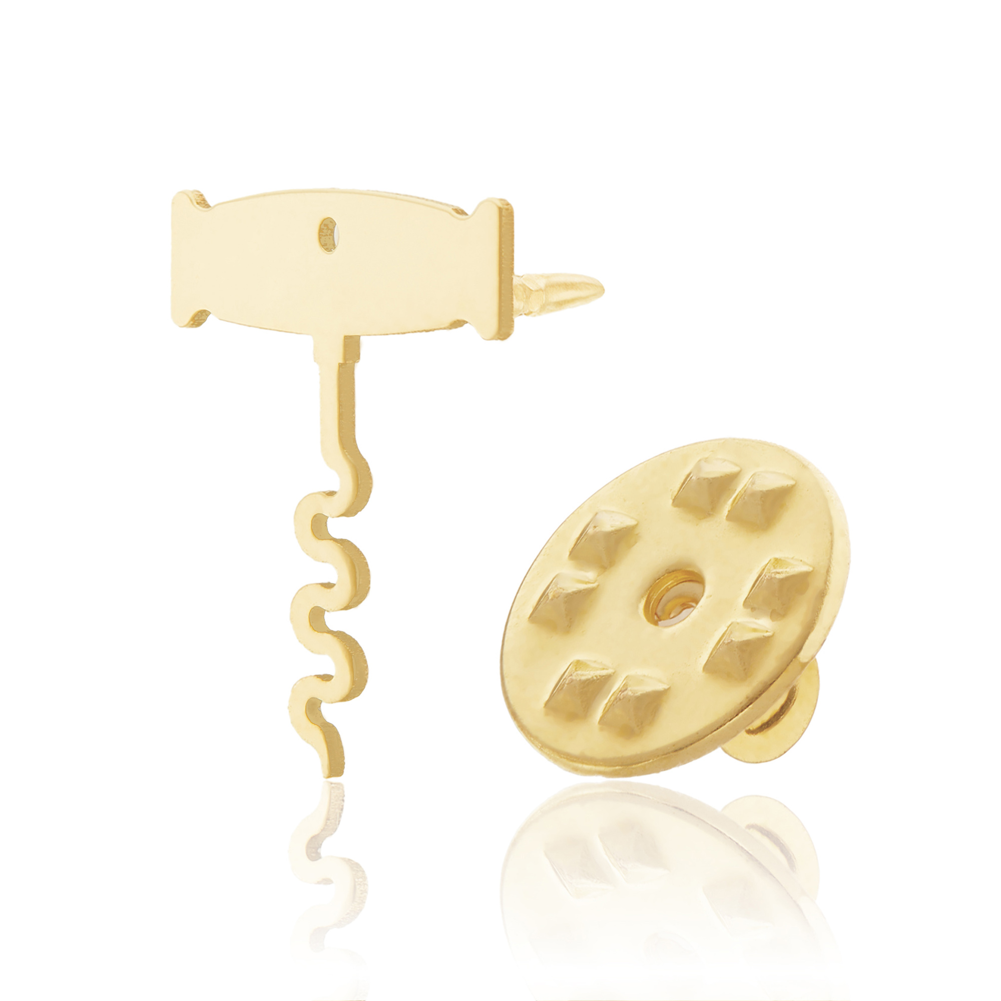 Insigna tirbuson din aur de 14k